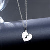Rinhoo Stainless Steel Silver Color Heart-shaped Electrocardiogram Pendant Necklace For Women Men Necklaces Jewelry Birthday