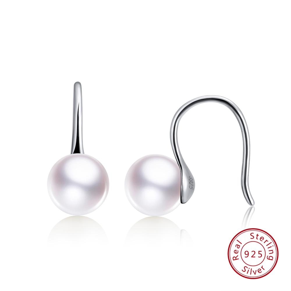 Genuine 925 Sterling Silver Women Drop Earrings Elegant Femine Brincos 2020 Trendy Fashion Party Jewelry TSE69-W