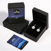 Sterling Silver S925 Earrings Round Shape With Micro Paved AAA CZ Shiny Hollowed Heart Backside Hoop Earrings TSE42