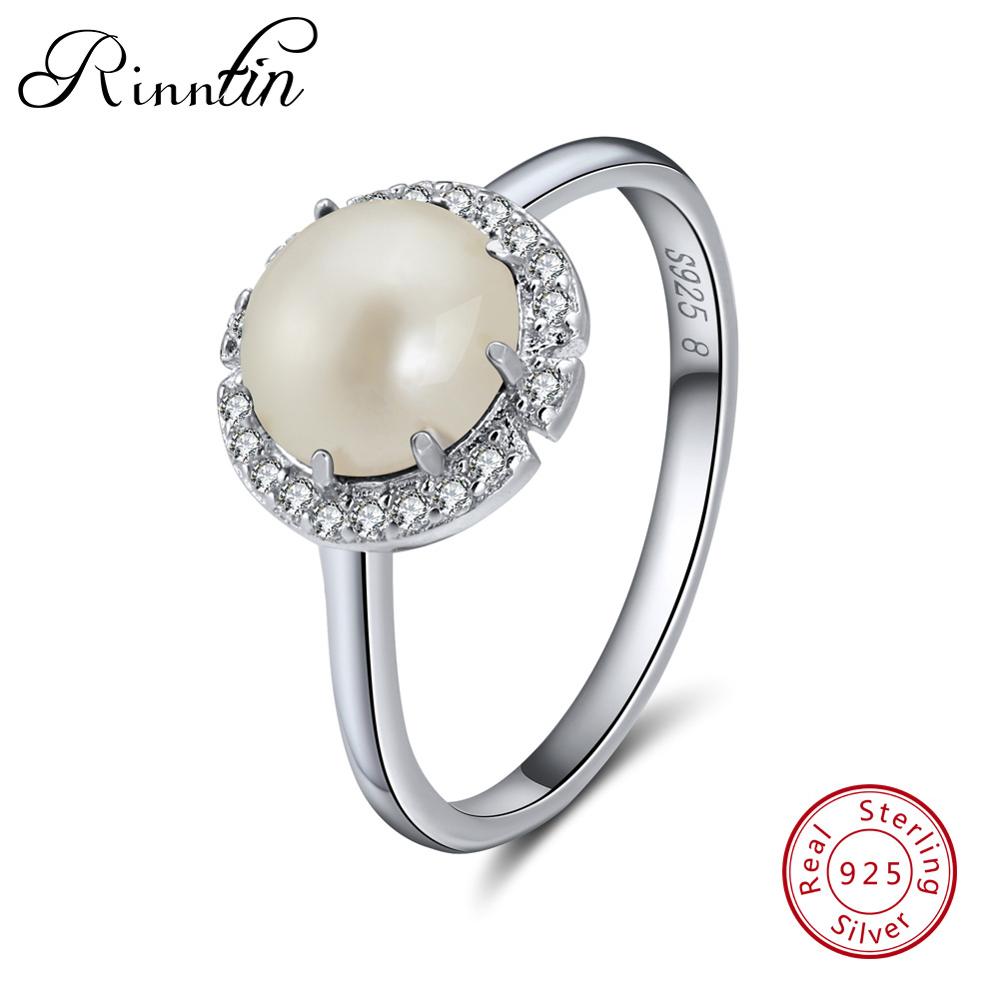 Women Rings 100% Pure Sterling Silver With 4 Colors Main Stone AAA Shiny Zircon Female Ring Party Fine Jewelry TSR55