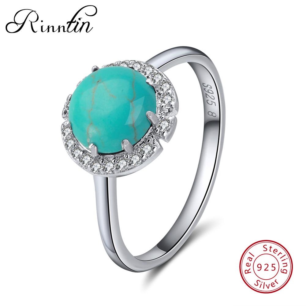 Women Rings 100% Pure Sterling Silver With 4 Colors Main Stone AAA Shiny Zircon Female Ring Party Fine Jewelry TSR55