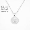 men women spiral helix necklace statement necklaces stainless steel boy necklace charm pendant long necklace bead chain