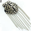 Rivet Brooch Spike Tassel Epaulet Shoulder Board Mark Unisex Punk Jewelry Unisex Rivet Fringed Brooch Jewelry Jewelry Decoration