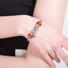 European Style Romantic Silver 925 Feather Red Charm Bracelets For Women Fit Original DIY Bracelets Brand Fine Jewelry