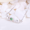 Heart Love Jewelry 14K Gold Lovely Design Ruby Necklace Sapphire Gemstone Pendant Necklace Diamond Women's Fashion Charms