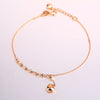 Simple European Heart Bracelet&Bangles 18K Rose Gold Beads Bracelet for Women Adjustable Freely Fine Jewelry Wholesale