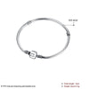Solid Bracelets 100% 925 Sterling Silver Snake Chain Bracelet Charms Fit DIY Fashion Basic Bracelet Jewelry Making