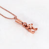 Robot Rabbit Pendant Bunny Necklace Women Stainless Steel Cute Lucky Jewelry Movable Limbs Charm Rose Gold Silver Color Korean