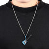 Rock Electric Guitar Pendant Necklaces Stainless Steel Hip Hop Jewelry Accessory For Women Men