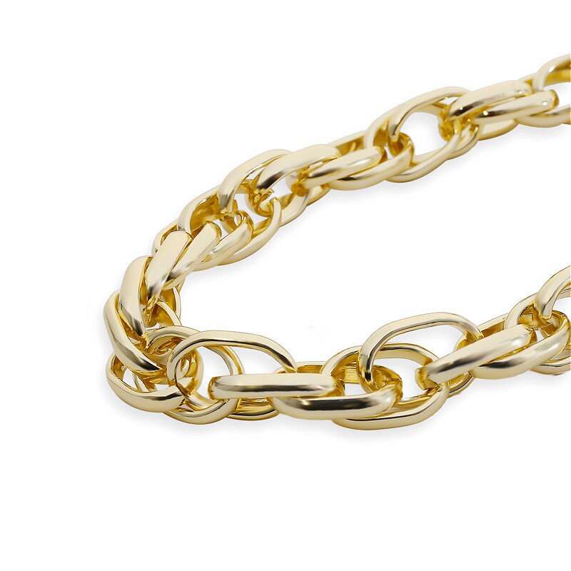 Rock Punk Necklace For Women Trendy Collar Gold Color Statement Thick Chain Choker Necklace Jewelry Gift