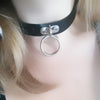 Rock Sexy Cool Gothic Collar Steampunk Necklace Women Men Chokers Leather Goth Punk Choker Necklace Round Loop Chunky Necklace