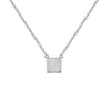 Pure Silver Combination Necklace Fine Jewelry Square&Bar Pendant For Women Office Career Style Summer Necklaces NEW S925