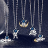 Rocket Space Explorer Choker Necklace For Women Universe Astronaut Pendant Necklace Collar Chain Female Jewelry Bijoux