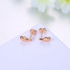 Romantic 925 Sterling Silver Petite WaterDrop 3 Colors Push-back Female Small Stud Earrings Fine Jewelry Christmas Gift