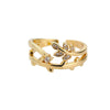Romantic Cuban Chain Rings For Women Female Gold Plated Opening Stainless Steel Ring 2023 Trend Couple Wedding Jewerly anillos