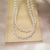 Romantic Elegant White 8 mm Diameter Pearl Necklace for Women Men Girls Teens Wedding Banquet Necklaces 2021 Trend