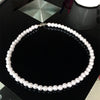 Romantic Elegant White 8 mm Diameter Pearl Necklace for Women Men Girls Teens Wedding Banquet Necklaces 2021 Trend