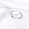 Romantic Hollow Out Two Heart Rings For Women Girls Opening Toe Ring Anillos Mujer Wedding Couple Gift BFF Jewelry Accessories
