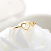 Romantic Hollow Out Two Heart Rings For Women Girls Opening Toe Ring Anillos Mujer Wedding Couple Gift BFF Jewelry Accessories