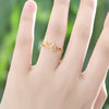 Romantic Hollow Out Two Heart Rings For Women Girls Opening Toe Ring Anillos Mujer Wedding Couple Gift BFF Jewelry Accessories