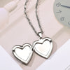 Romantic Photo frame Mood Love Heart Crystal Pendant Chain Necklace Temperature Change Color Emotion Feeling Necklaces
