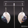Romantic Silver Earrings For Women Trend Painted Shells For Fashion Woman Earrings Silver 925 Jewelry jewelry Genuine