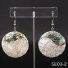 Romantic Silver Earrings For Women Trend Painted Shells For Fashion Woman Earrings Silver 925 Jewelry jewelry Genuine
