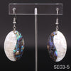Romantic Silver Earrings For Women Trend Painted Shells For Fashion Woman Earrings Silver 925 Jewelry jewelry Genuine
