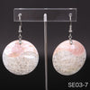Romantic Silver Earrings For Women Trend Painted Shells For Fashion Woman Earrings Silver 925 Jewelry jewelry Genuine