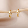 Romantic Zircon Hoop Earrings For Women Stainless Steel Gold Color Earrings 2023 Trend Korean Jewerly pendientes mujer
