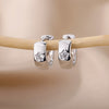 Romantic Zircon Hoop Earrings For Women Stainless Steel Gold Color Earrings 2023 Trend Korean Jewerly pendientes mujer