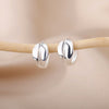 Romantic Zircon Hoop Earrings For Women Stainless Steel Gold Color Earrings 2023 Trend Korean Jewerly pendientes mujer