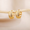 Romantic Zircon Hoop Earrings For Women Stainless Steel Gold Color Earrings 2023 Trend Korean Jewerly pendientes mujer