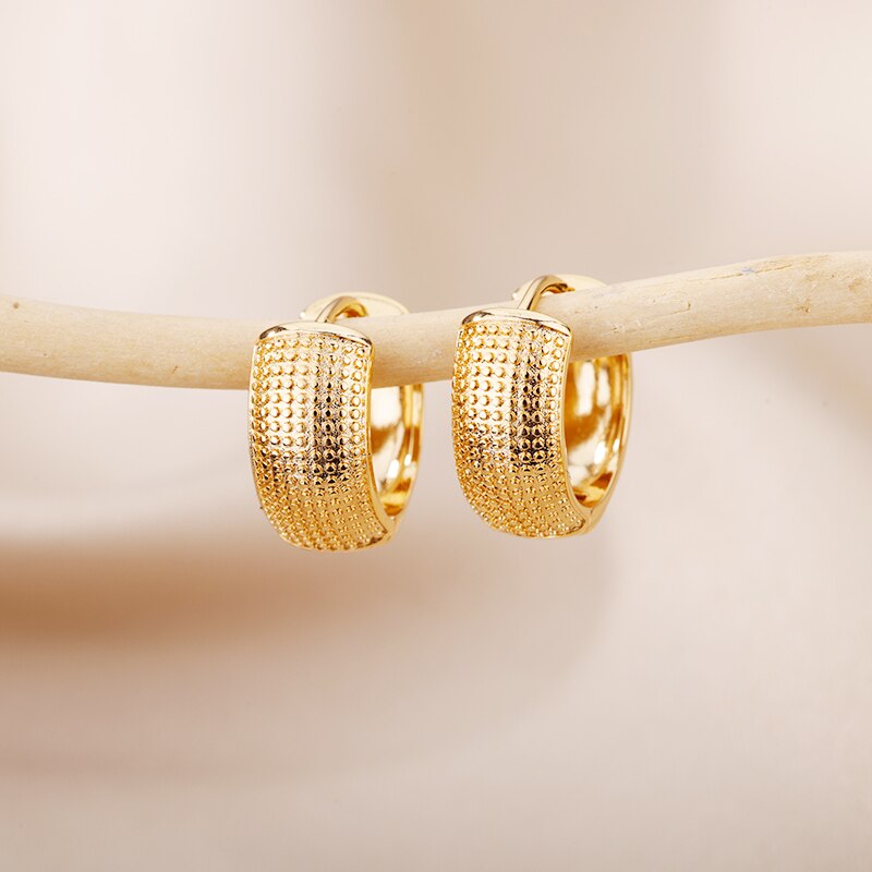 Romantic Zircon Hoop Earrings For Women Stainless Steel Gold Color Earrings 2023 Trend Korean Jewerly pendientes mujer