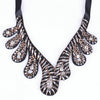 Romantic style handmade crystal  choker  collar necklace  & Elegant lady dress collocation collier jewelry