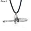 Rongji jewelry Adventure Times  Marceline Axe Bass necklace pendant Mountain charms cosplay men and women zinc alloy