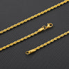 Rope Chain Punk Hip Hop Long Choker Necklaces For Women Men Stainless Steel Gold Silver Color Chunky Collar Rope Chain Jewelry