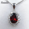 Rosalie,100% Natural Mozambique Garnet Oval 7*9mm 2.2ct gemstone fine jewelry classic dianna design for women with jewelry box