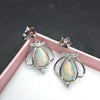 Rosalie,Nice design natural gemstone Ring with 2ct Ethiopian colorful opal earring 925 sterling silver fine jewelry for women