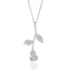 Rose Flower Necklace For Women Stainless Steel Beauty and the Beast Pendant Necklaces Charm Boho Jewelry Valentine's day Gift