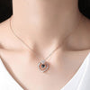 Rose Gold 100 Languages I Love You Projection Pendant Necklace For Women Jewelry Love Memory Wedding Necklace Valentine's Day