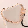 Rose Gold Alloy Lovely Cat Bracelets for Women Femme Children Girl Gift Jewelry Charms Crystal Opals Rhinestone Bangle Chain