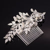 Rose Gold Color Wedding Hair Combs For Bride Crystal Rhinestones Pearls Women Hairpins Bridal Headpiece Hair Jewelry Accessories