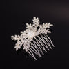 Rose Gold Color Wedding Hair Combs For Bride Crystal Rhinestones Pearls Women Hairpins Bridal Headpiece Hair Jewelry Accessories