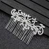 Rose Gold Color Wedding Hair Combs For Bride Crystal Rhinestones Pearls Women Hairpins Bridal Headpiece Hair Jewelry Accessories
