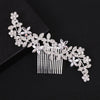 Rose Gold Color Wedding Hair Combs For Bride Crystal Rhinestones Pearls Women Hairpins Bridal Headpiece Hair Jewelry Accessories