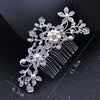 Rose Gold Color Wedding Hair Combs For Bride Crystal Rhinestones Pearls Women Hairpins Bridal Headpiece Hair Jewelry Accessories