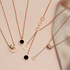 Rose Gold Roman Numeral Hanging Choker Necklace For Women  Party Stainless Steel Pendants Necklace 2022 Jewelry