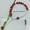 Rose Red Natural Tiger's Eye Stone Beads Bracelets For Women 925 Sterling Silver Gold Plated Faceted Cystal Beaded Bracelet