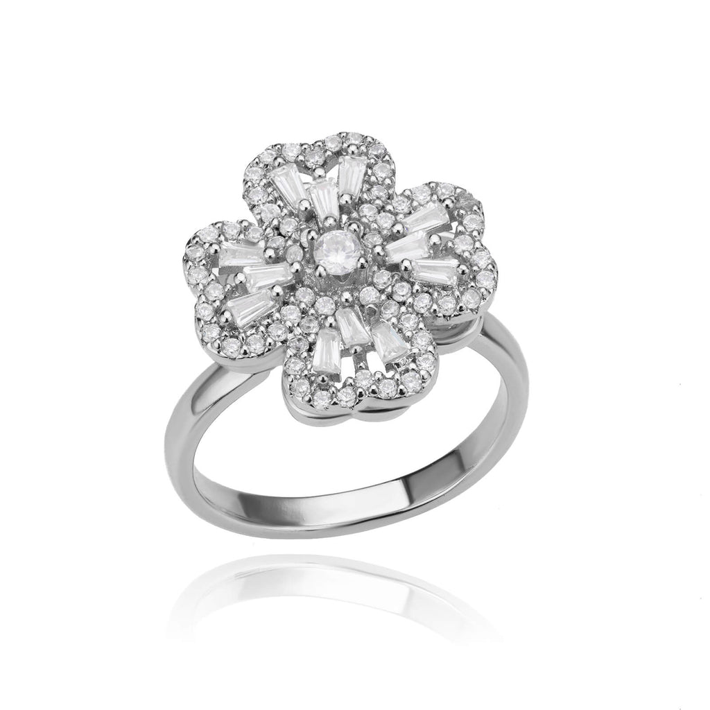 Rotatable Heart Zircon Rings for Women Adjustable Stainless Steel Gold Color Couple Ring Romantic Wedding Jewelry Christmas Gift